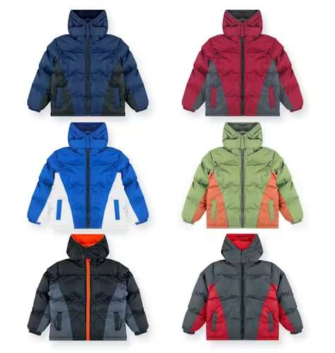 Boys' Puffer Jackets, Assorted Colors