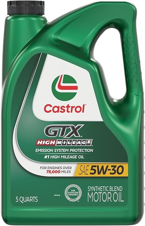 Castrol GTX Full Synthetic 5W-30 Motor Oil, 5 Quarts