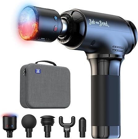 Massage Gun with Heat and Cold, Bob and Brad T2 Pro Massage Gun Deep Tissue 4000mAh Battery 10mm Amplitude, Percussion Muscle Massager for Home Office Workout Muscle Pain Relief, Gifts for Men Women
