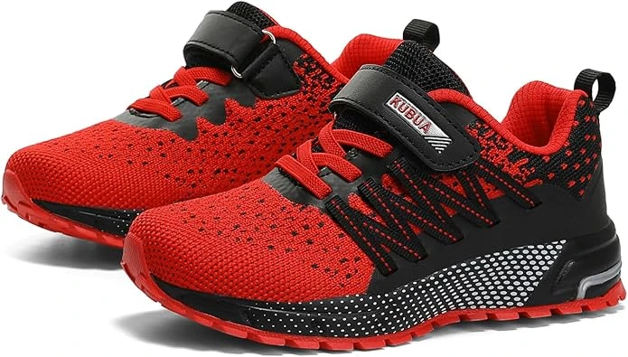 KUBUA Kids Sneakers for Boys Girls Running Tennis Shoes Lightweight Breathable Sport Athletic